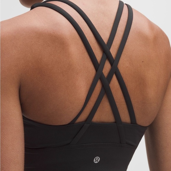 lululemon Energy Longline Bra, black, sz 8 ribbed - Picture 3 of 6